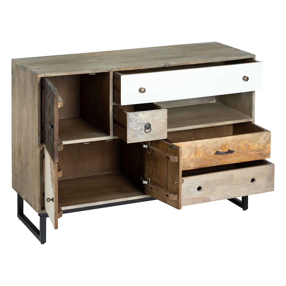 Buffet "Koval" Legno di mango, 115x80 cm Legno naturale 1