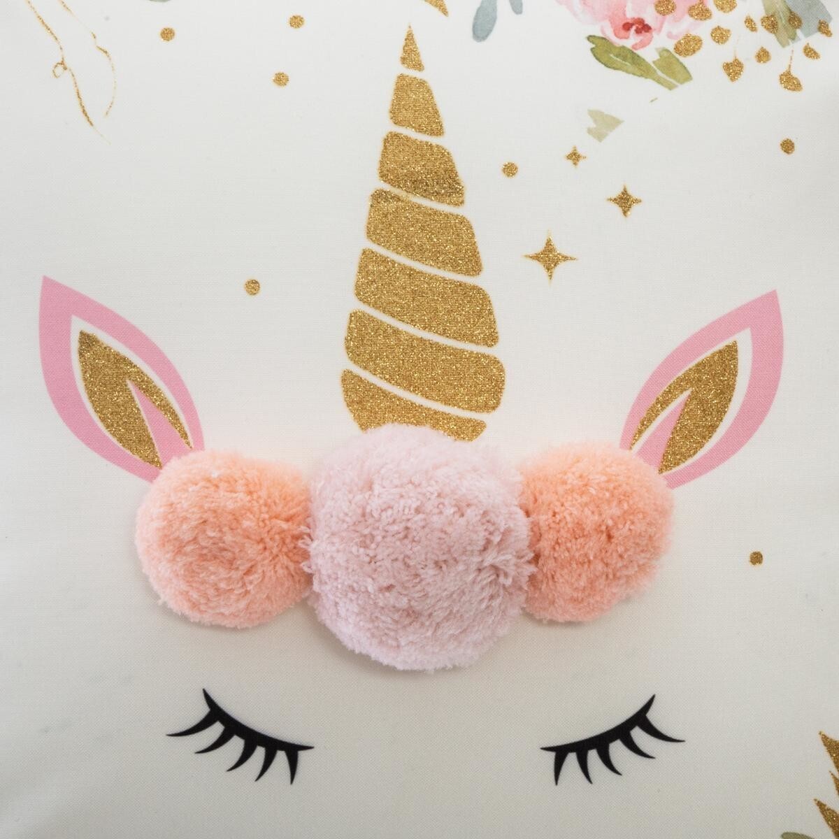 Cuscino per bambini "Unicorno" 39x39 cm Multicolore