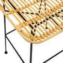 Sedia da bar "Kubu" Rattan Legno naturale