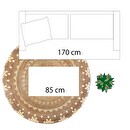Tappeto "Shine", juta Dorato, D.115 cm Oro