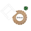 Tappeto "Shine", juta Dorato, D.115 cm Oro