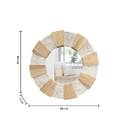 Specchio "Jade" D.90 cm Beige
