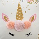 Cuscino per bambini "Unicorno" 39x39 cm Multicolore