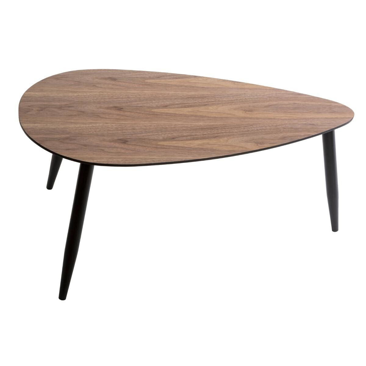 "Tavolini impilabili 'Mileo'" Noce, L.88/98 cm Legno naturale