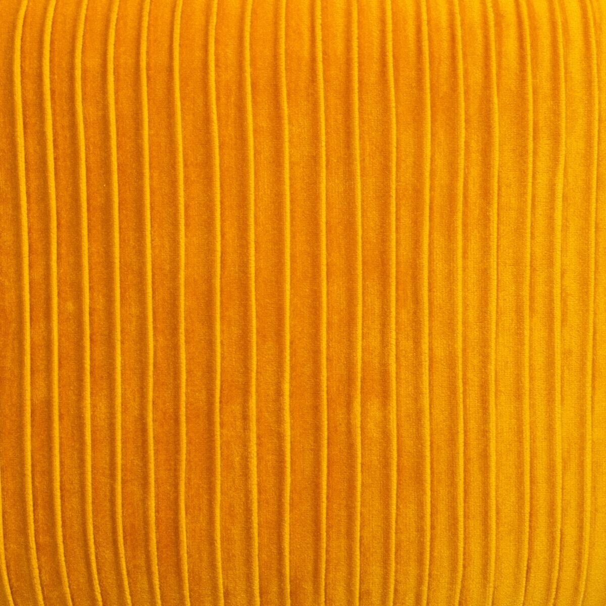 Sgabello "Solaro" Velluto plissettato, Giallo senape Giallo senape
