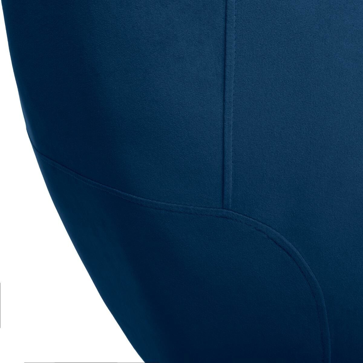 Poltrona "Solaro" Velluto plissettato, Blu Blu