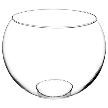 Vaso a sfera, vetro h.23 cm