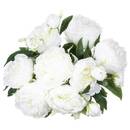 Bouquet di 13 peonie artificiali Bianco, H.50 cm Bianco