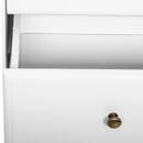 Comodino "Solen" Bianco, H.61 cm Bianco