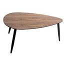 "Tavolini impilabili 'Mileo'" Noce, L.88/98 cm Legno naturale