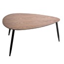 "Tavolini impilabili 'Mileo'" Noce, L.88/98 cm Legno naturale