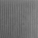 Sgabello "Solaro" Velluto plissettato, Grigio Grigio