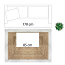 Tappeto in juta Bordo bianco, 120x170 cm Bianco