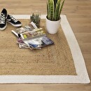 Tappeto in juta Bordo bianco, 120x170 cm Bianco