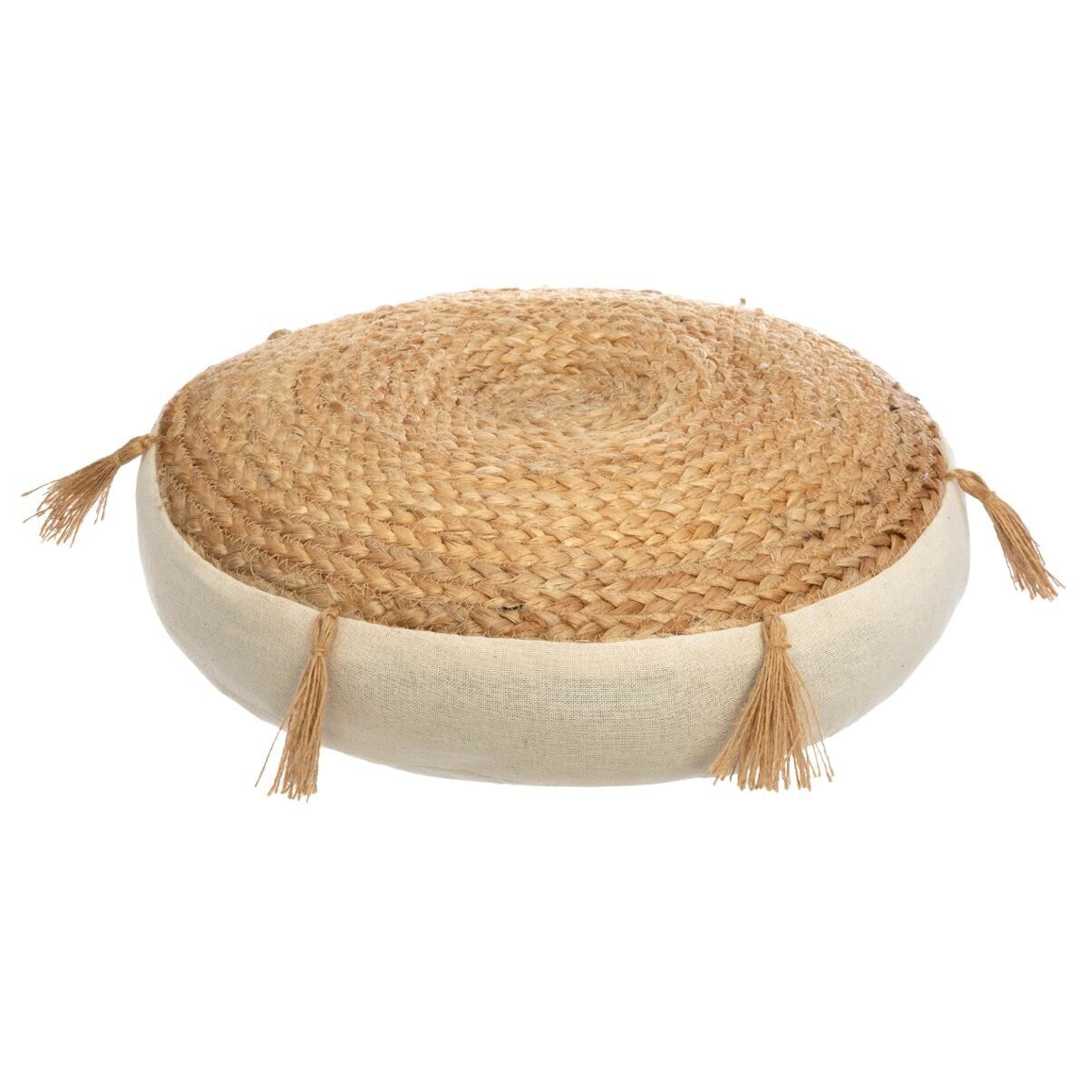 Cuscino da pavimento "Ritualità" Beige, Ø 38 cm Beige