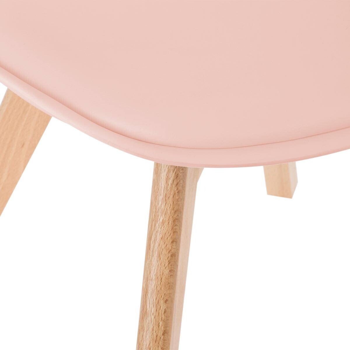 Sedia "Baya", gambe in faggio Rosa Rosa