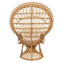 Poltrona "Takta" Rattan, Tessuto Bianco Legno naturale