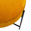 Sgabello "Arty" Velluto, Giallo Senape Giallo senape