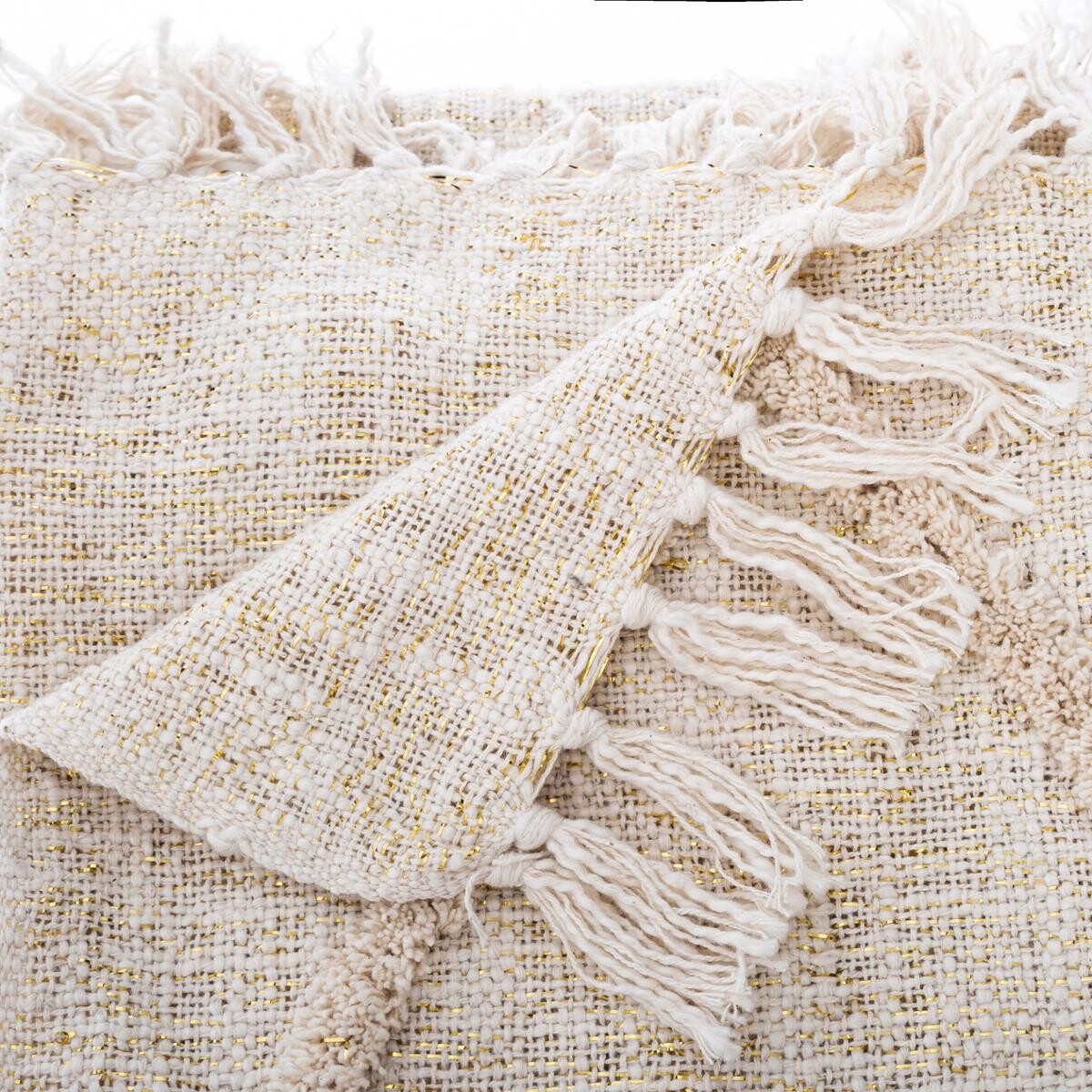 Coperta da letto "Shine", cotone Beige, 130x180 cm Beige