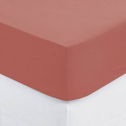 Lenzuolo con angoli, cotone rosa blush, 140x190 cm