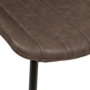 Sedia "Olwen" Effetto pelle, Marrone Marrone