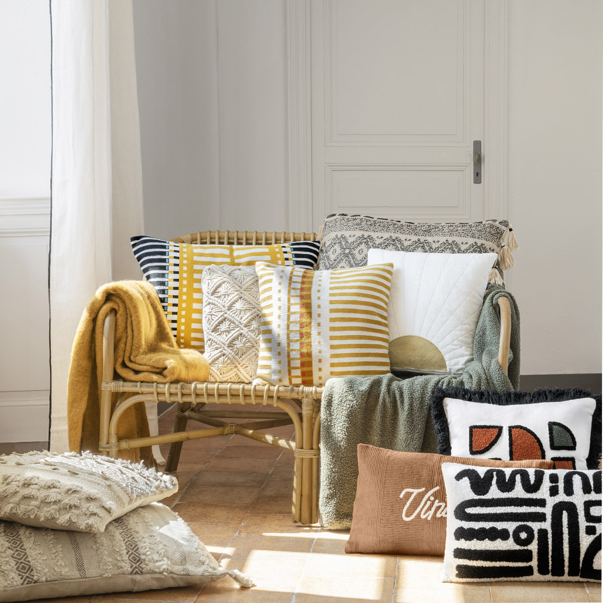 Cuscino "Shine" Beige, 59x59 cm Beige
