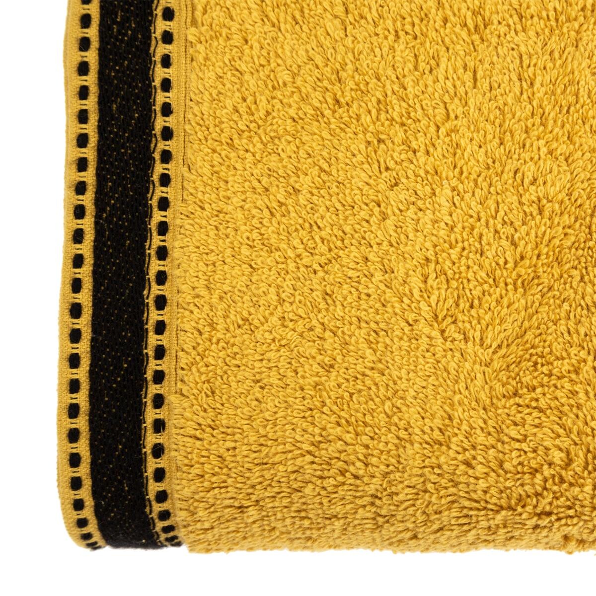 Asciugamano da doccia "Joia" Giallo senape, 70x130 cm, 550 g/m² Giallo senape