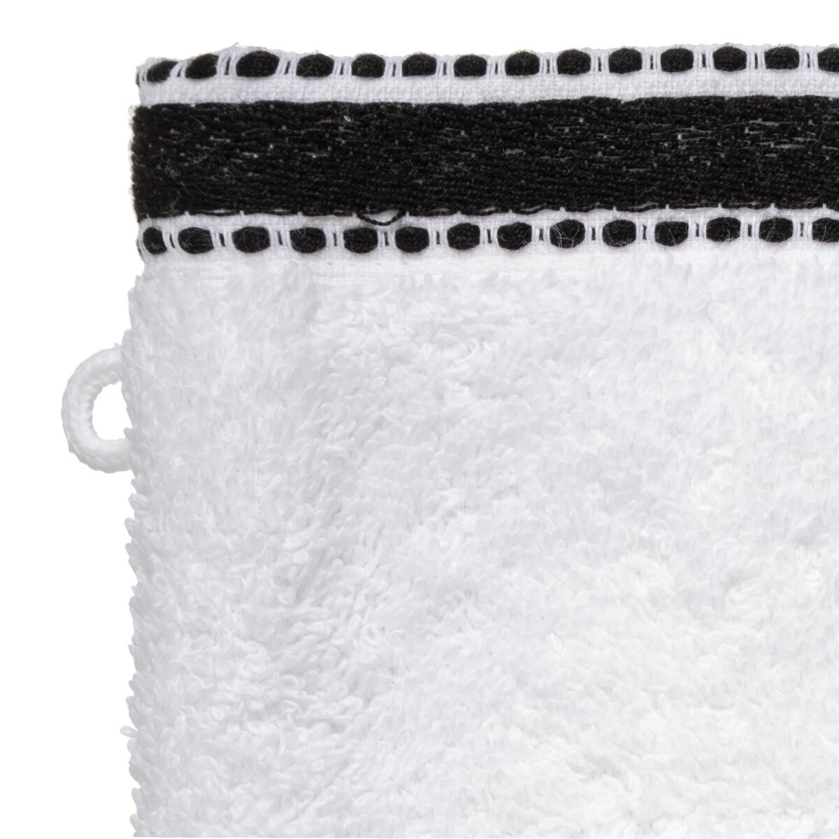 Guanti da toilette "Joia" x2 Bianco, 15x21 cm, 550 g/m² Bianco