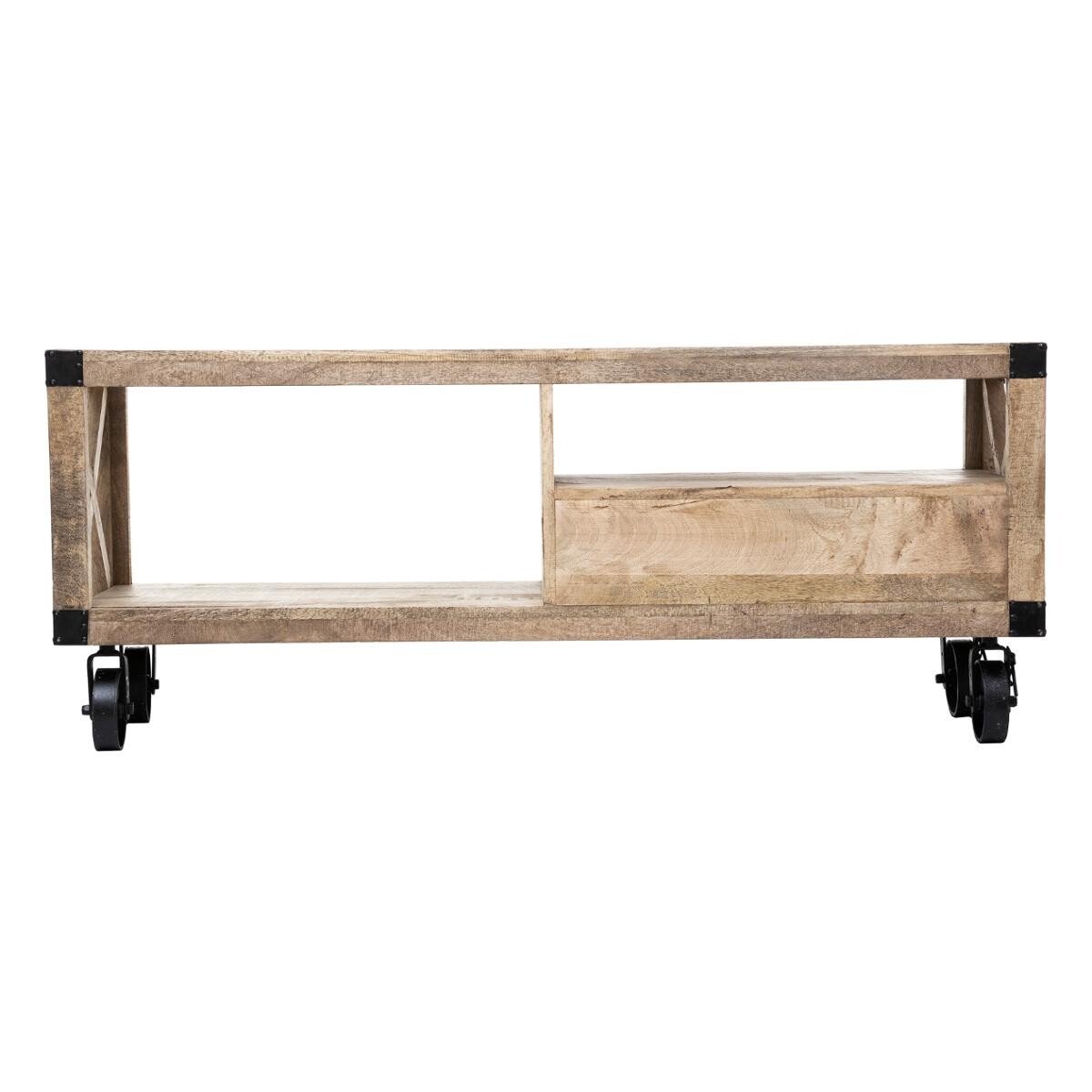 Mobile TV "Silas" Legno di mango, 58x140 cm Legno naturale