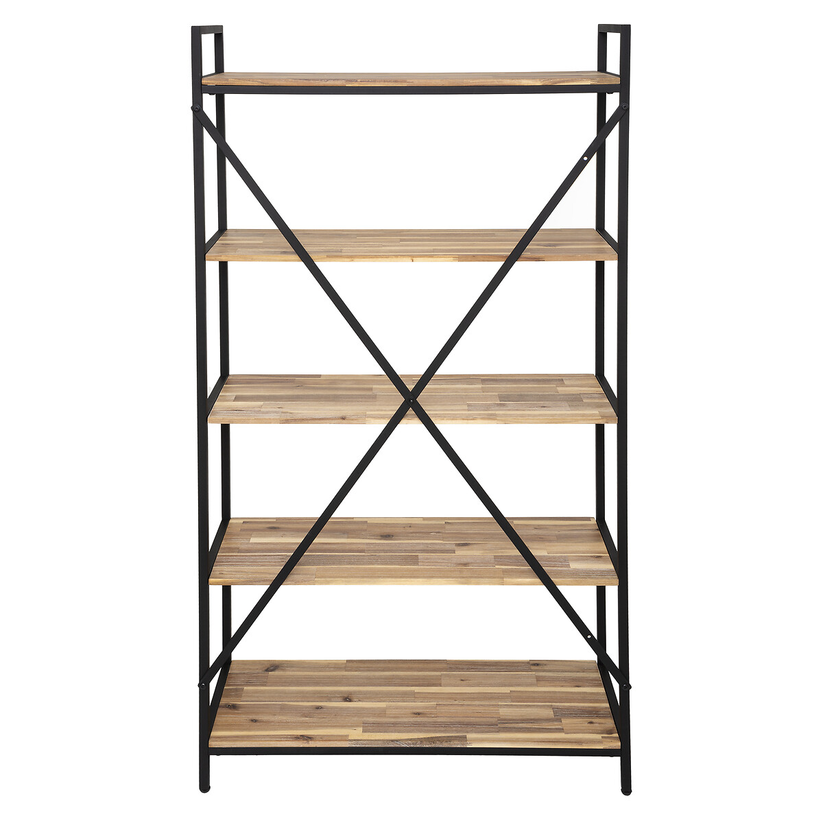 Libreria "Edena" Acacia, 90x180 cm Nero