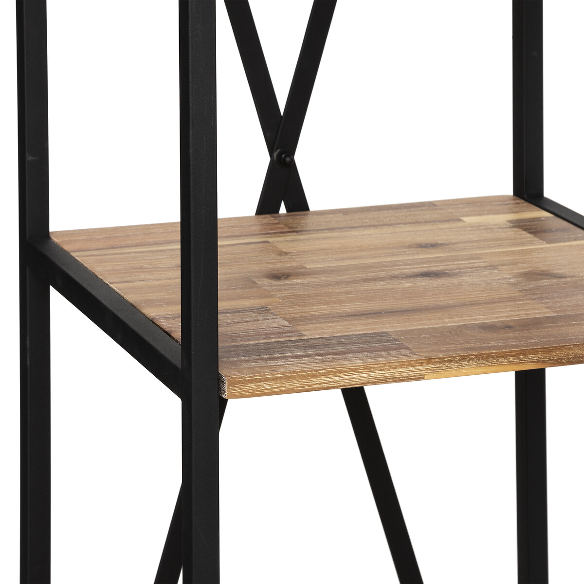 Libreria "Edena" Acacia, 45x180 cm Nero