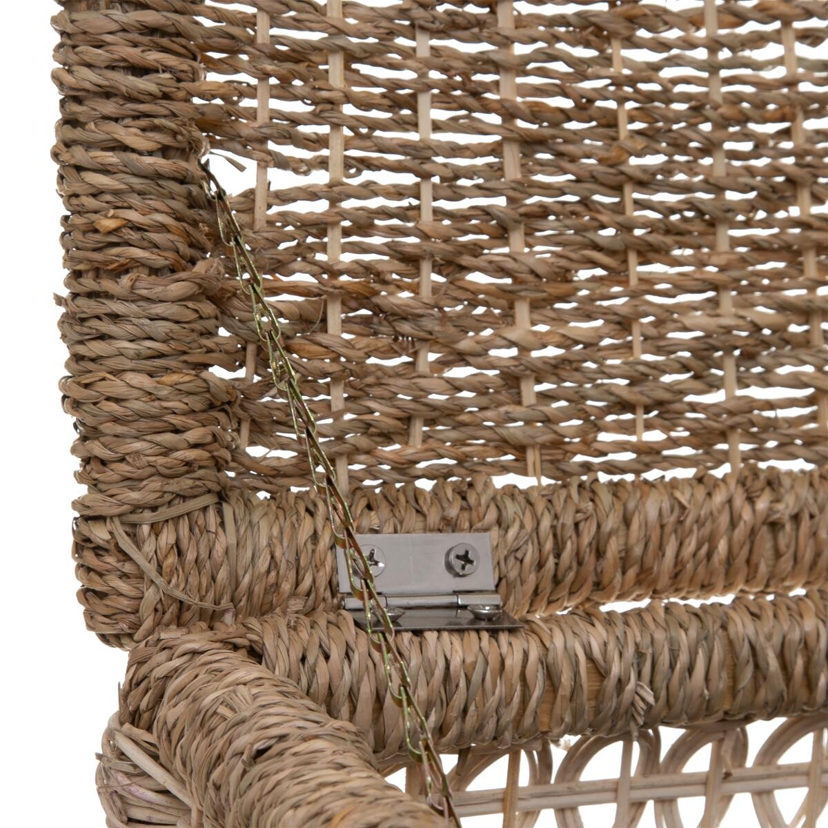 Set di 8 cesti rettangolari Marrone Legno naturale