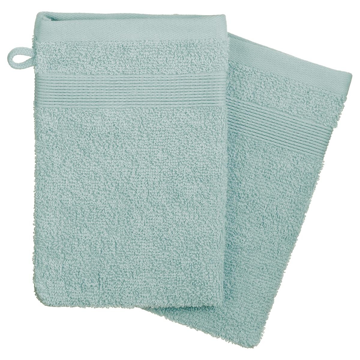 Guanti da bagno "Praia" x2 Azzurro, 15x21 cm, 450 g/m² Azzurro