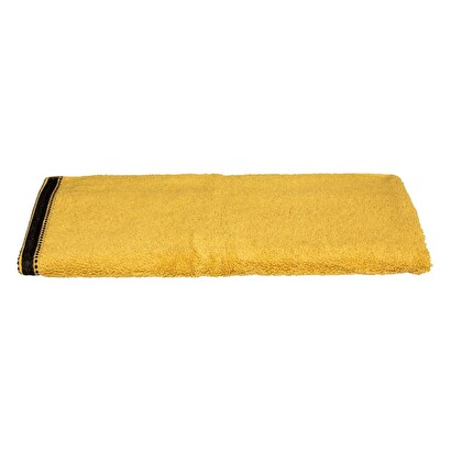 Asciugamano "joia" giallo senape, 50x90 cm