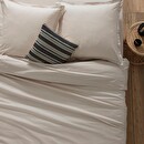 Lenzuolo con angoli, cotone Beige, 90x190 cm Beige