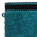 Guanti da toilette "Joia" x2 Blu petrolio, 15x21 cm, 550 g/m² Blu anatra
