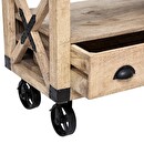 Mobile TV "Silas" Legno di mango, 58x140 cm Legno naturale