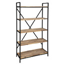 Libreria "Edena" Acacia, 90x180 cm Nero
