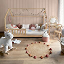Letto a casetta per bambini "Bosco" 90x190 cm Beige