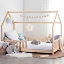 Letto a casetta per bambini "Bosco" 90x190 cm Beige