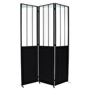 Paravento "Atelier" Metallo, H.170 cm Nero