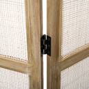 Paravento arrotondato Canna e rattan, H.170 cm Beige