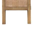 Paravento arrotondato Canna e rattan, H.170 cm Beige