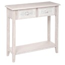 Consolle "Hina" con mensola L.80 cm Beige