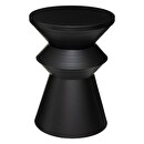 Tavolino "Sohan" Nero, D.36 cm Nero