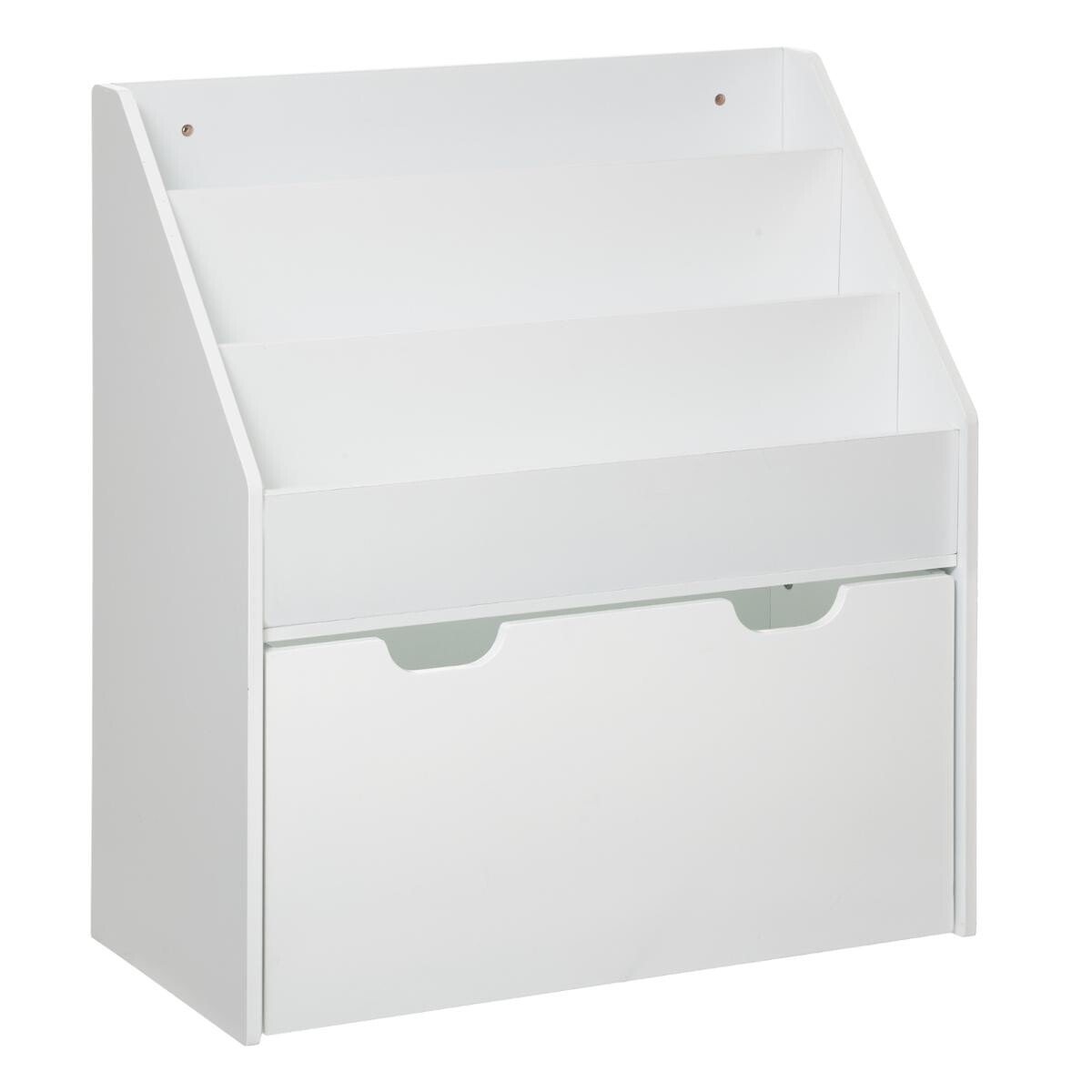 Libreria per bambini su ruote Bianco, H.70 cm Bianco