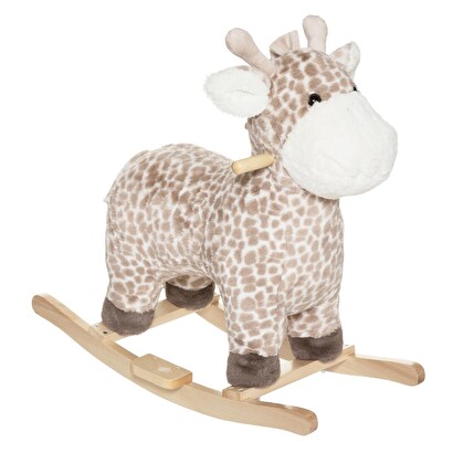 Cavallo a dondolo "giraffa" multicolore, h.55 cm