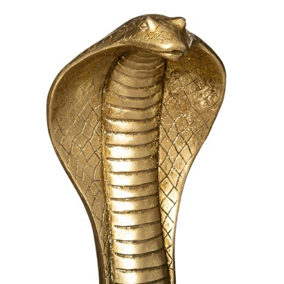 Serpente cobra dorato, h.37 cm