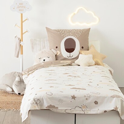 Set di biancheria da letto per bambini 2 pezzi "orso" cotone, 140x200 cm