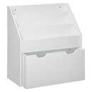 Libreria per bambini su ruote Bianco, H.70 cm Bianco